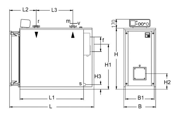 Cazan din otel, cu trei treceri de fum si fund umed, 180 kW, Ivar Industry Trispace Ar 180 [4]