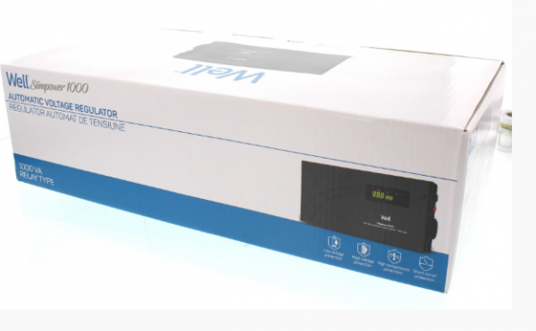 Stabilizator automat de tensiune orizontal cu releu Well 1000VA [4]