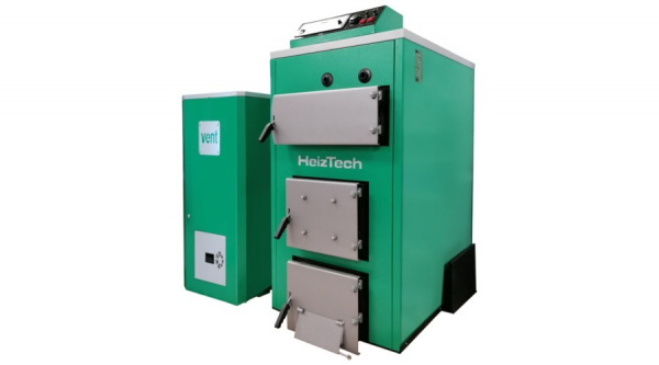 Cazan combi pe lemne sau peleti din tabla otel 50 kw HeizTech Duo Pellet [5]