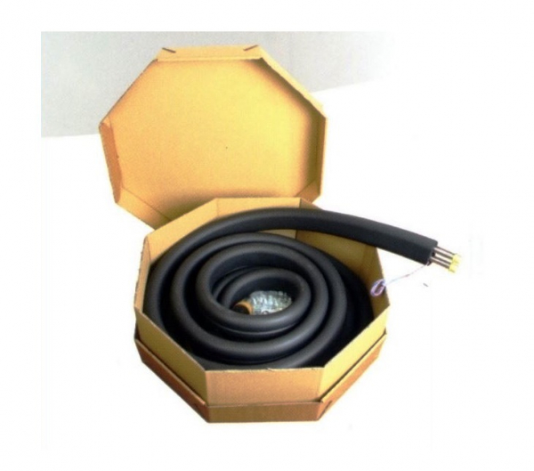 Teava din otel inox pentru instalatii solare, preizolata, cu cablu electric, DN20, colac 15 ml, Tiemme 0700X [2]