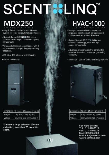 Sistem odorizant portabil Scentlinq MDX250 Alb [5]