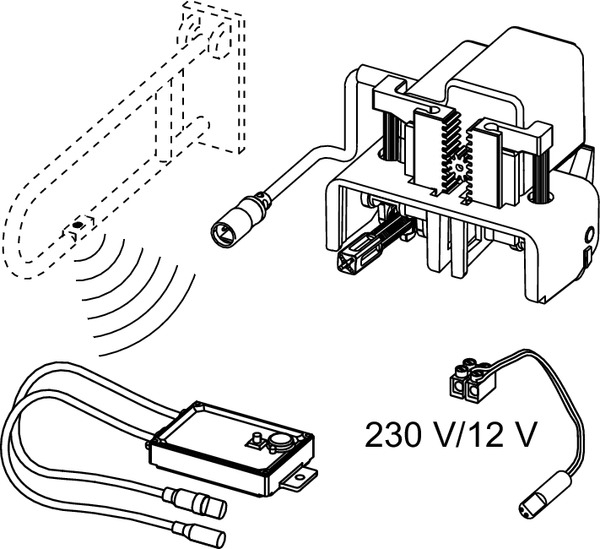 Unitate electronica de comanda wireless, WC TECEPLanus otel inox, 12V [2]