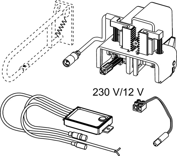 Unitate electronica de comanda prin fir WC TECEPLanus otel inox, 12V [2]