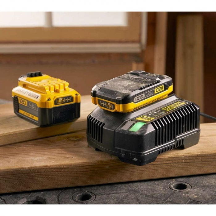 Statie Incarcare Rapida Acumulator 18V, Stanley Fatmax SFMCB14, V20, 4.0 Ah [3]
