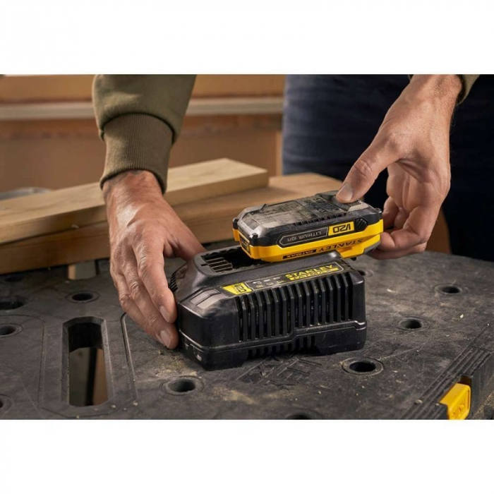 Statie Incarcare Rapida Acumulator 18V, Stanley Fatmax SFMCB14, V20, 4.0 Ah [2]