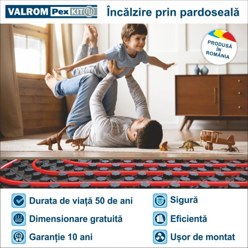 PACHET INCALZIRE IN PARDOSEALA CONFORT 50MP CU AUTOMATIZARE FIR - VALROM GAMA PexKIT [2]