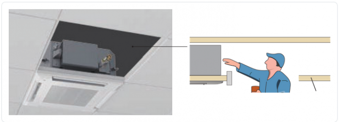 Aer conditionat Fujitsu tip caseta 12000 BTU model AUXG12KVLA (grila si telecomanda fara fir) [5]