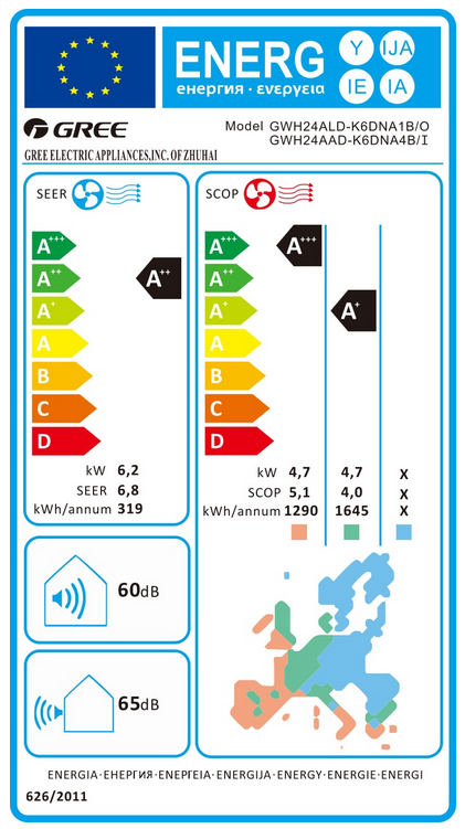 Aer conditionat Gree cu WiFi model BORA A4 SILVER 24000 BTU [3]
