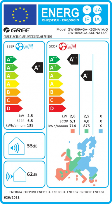 Aer conditionat Gree cu WiFi model PULSAR 9000 BTU (kit instalare inclus) [4]