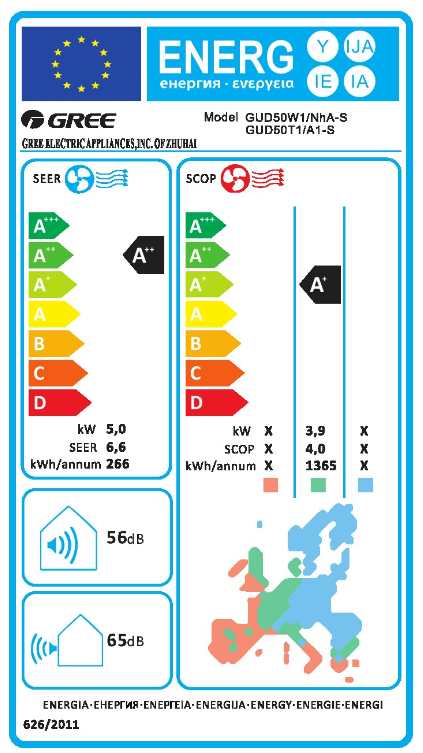 Aer conditionat Gree tip caseta de tavan cu refulare 360° (620x620x47.5 mm) U-Match 18000 BTU [3]