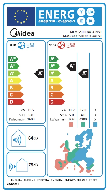 Aer conditionat tip coloana 55000 BTU Midea Floor Standing Erp Inverter [3]