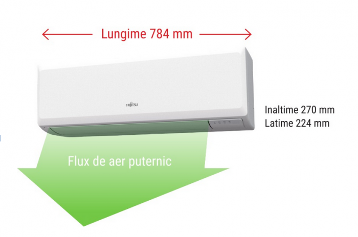 Aer conditionat tip split de perete Fujitsu 9000 BTU model ASYG09KPCE [3]
