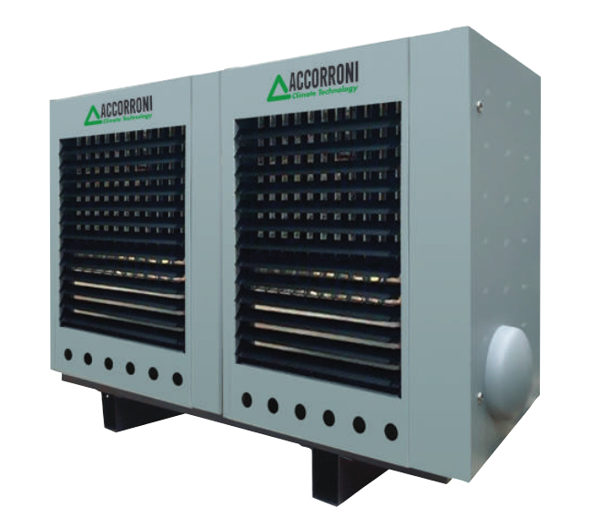 Aeroterma gaz in condensatie cu refulare directa cu ventilator elicoidal si cronotermostat Accorroni MEC MIX F 100 A - 96 kw [1]