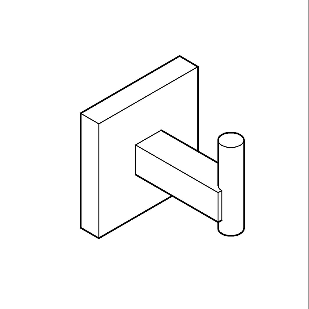 Agatatoare prosop Grohe Start Cube crom [4]