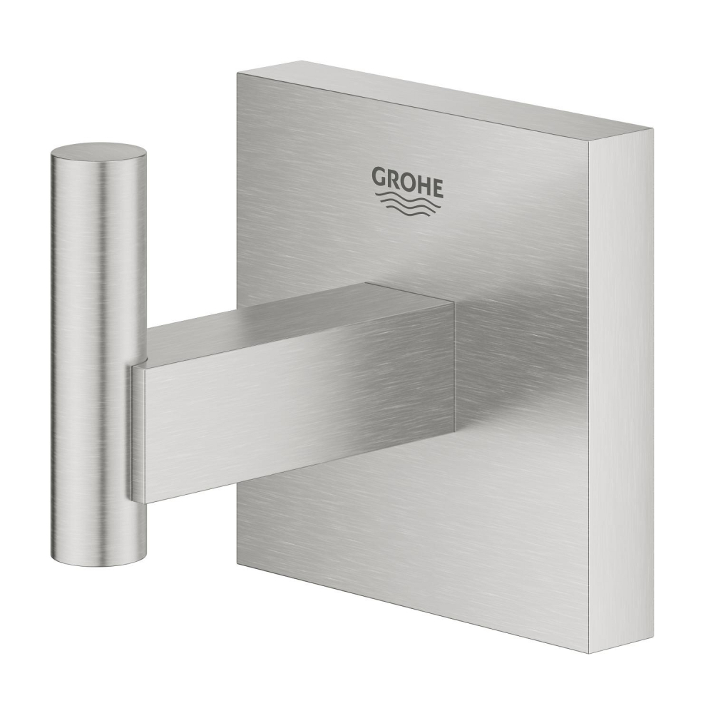 Agatatoare prosop Grohe Start Cube montare pe perete, 1 cui, crom mat [2]
