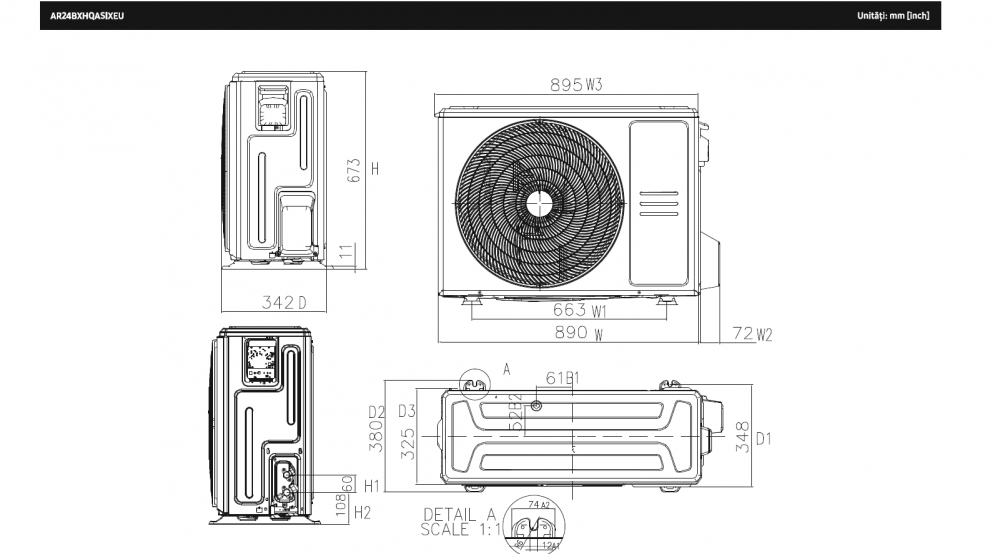 Aparat de aer conditionat  cu telecomanda inclusa Samsung AR35 24000 BTU [3]