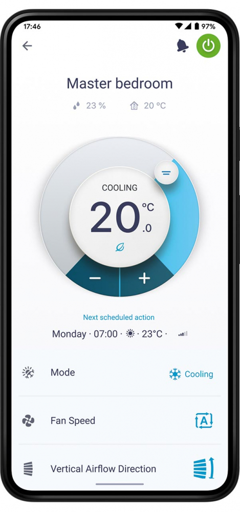 Aparat de aer conditionat inverter Daikin Siesta Blue Evolution 9000 BTU WiFi inclus [4]