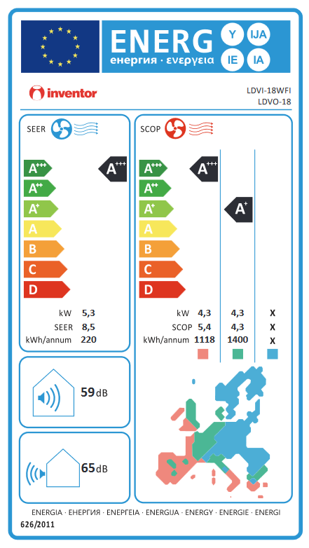 Aparat de aer conditionat split de perete Inventor Legend 18000 BTU cu WiFi si tehnologie ultraviolet [3]