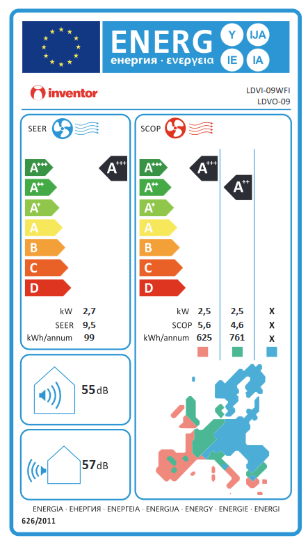 Aparat de aer conditionat split de perete Inventor Legend 9000 BTU cu WiFi si tehnologie ultraviolet [3]