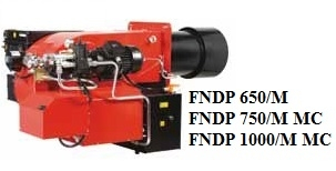 Arzator pe CLU si ulei ars, modulant, 4000-11628 kw, cap de ardere lung, F.B.R. FNDP 1000/M TL Electronic CAMME [1]