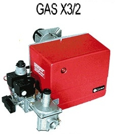 Arzator pe gaz, 2 trepte, 35/70-174 kW, 1", cap de ardere lung, F.B.R GAS X3/2 LOW Nox [1]