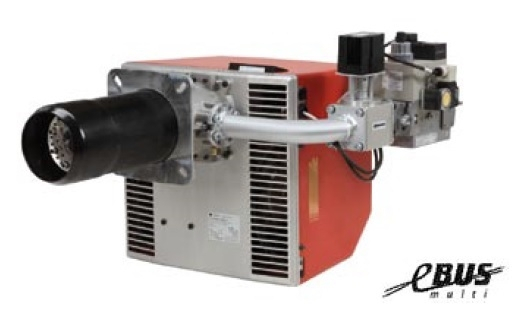 Arzator pe gaz modulant, 70/151-349 kW, 1 1/4", cap de ardere lung, F.B.R GAS X5/M LOW Nox [1]