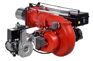Arzator pe gaz, 2 trepte, 155/465-990 kW, 1 1/2", cap de ardere lung, F.B.R GAS P 100/2 LOW Nox [1]