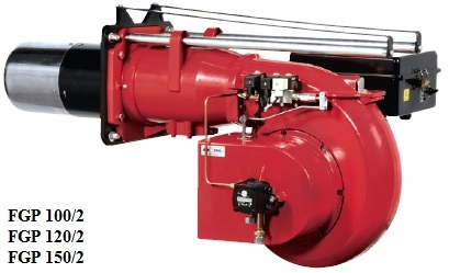 Arzator pe motorina, 2 trepte, 870-1740 kw, cap de ardere lung, F.B.R. FGP 150/2 TL [1]