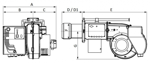 Arzator pe combustibil lichid CLU, o treapta, 108-228 kW, Ecoflam Maxflam 20 TC [3]
