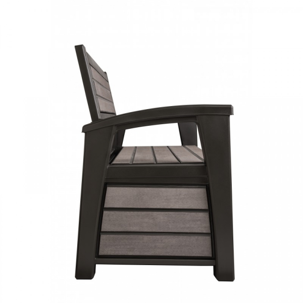 Banca pentru gradina 2 in 1, maro, 227 L,  Keter Hudson [12]