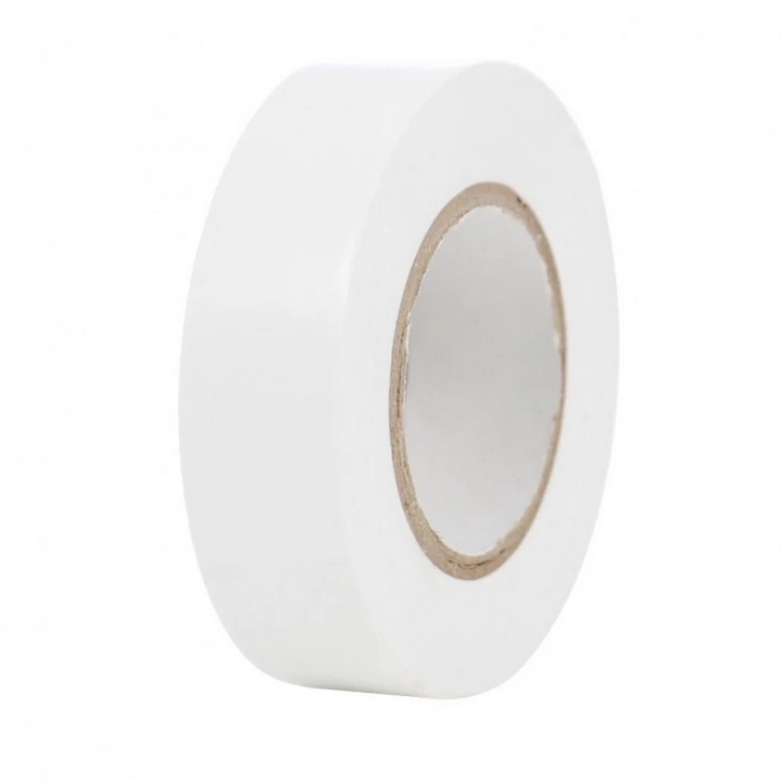 Banda PVC izolatoare alba adeziva 19mm x 20m x 0,13mm [1]