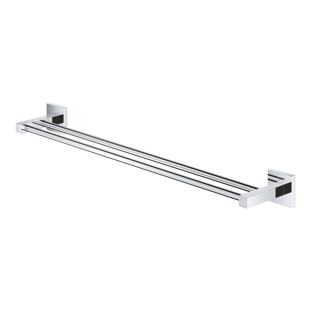 Bara dubla portprosop Grohe Start Cube 600 mm, montare pe perete, fixare ascunsa, 600 mm lungime, dubla, crom [2]