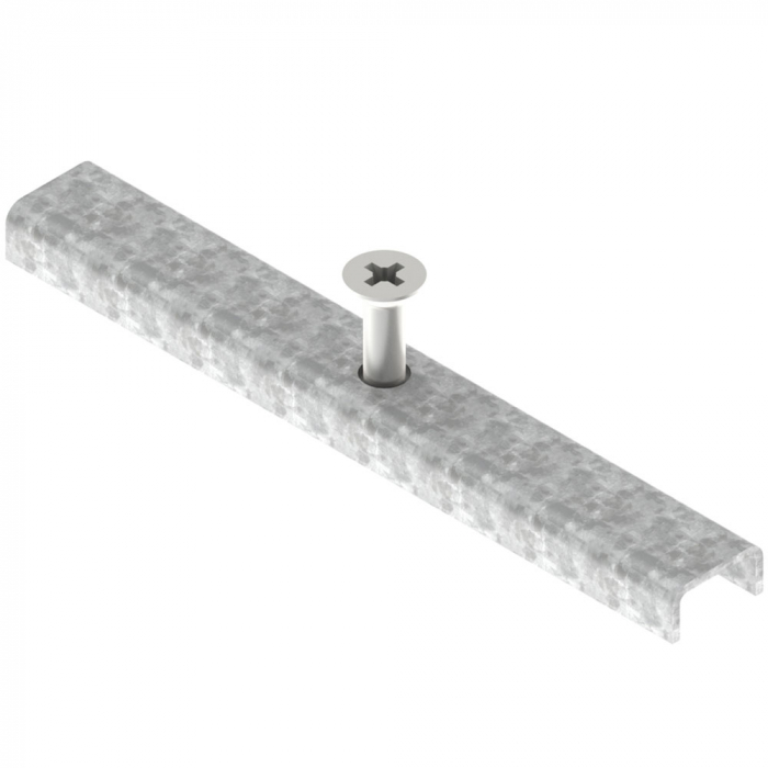 Bareta otel zincat model BASE (sistem prindere antifurt) pentru rigola din polipropilena LN150 - Vodaland gama Drain [1]