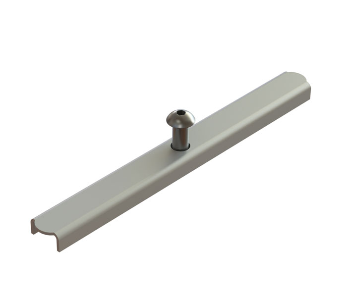 Bareta otel zincat model BASE (sistem prindere antifurt) pentru rigola din polipropilena LN200 - Vodaland gama Drain [1]