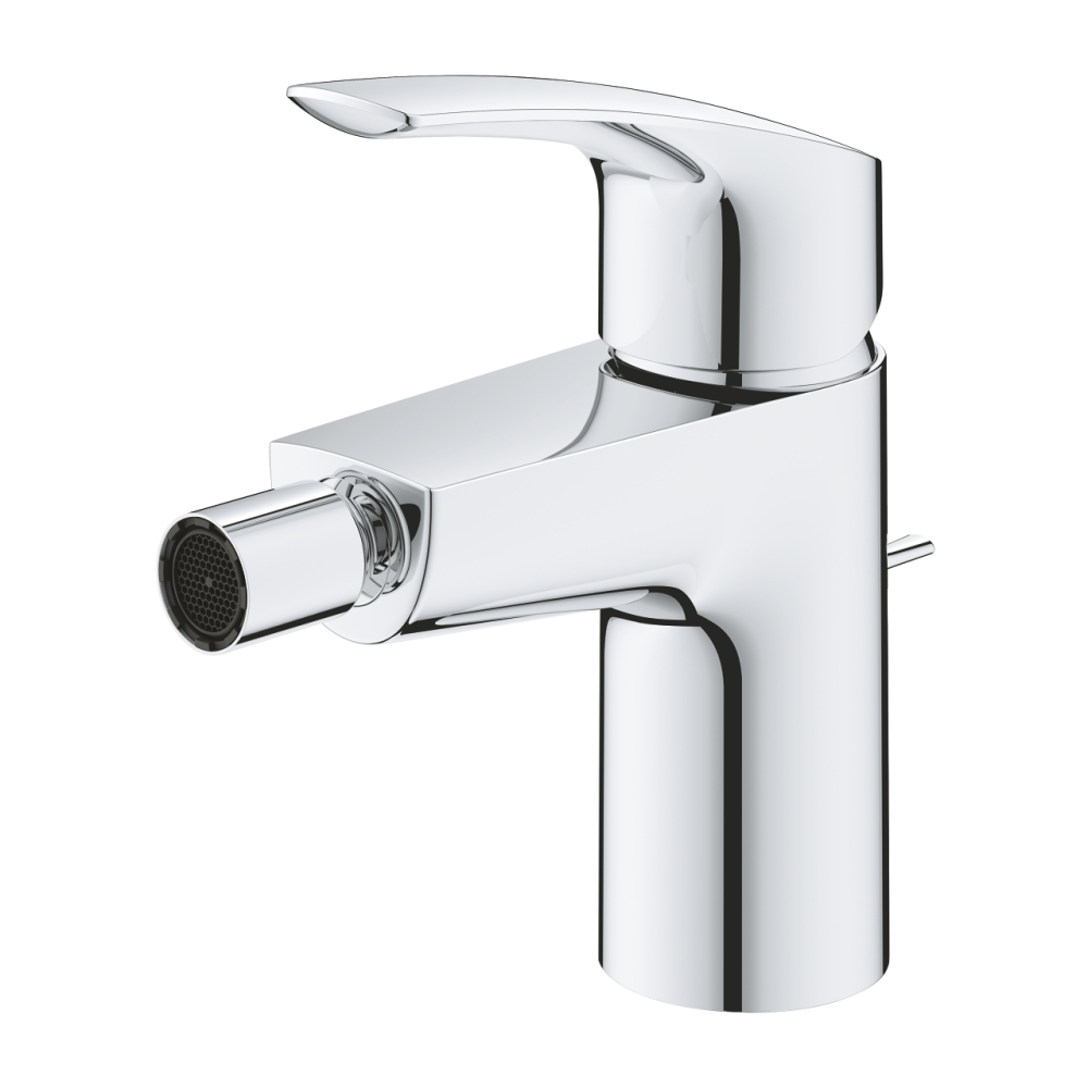 Baterie bideu Grohe Eurosmart marimea S, monocomanda, cartus ceramic, set evacuare cu tija, crom [3]