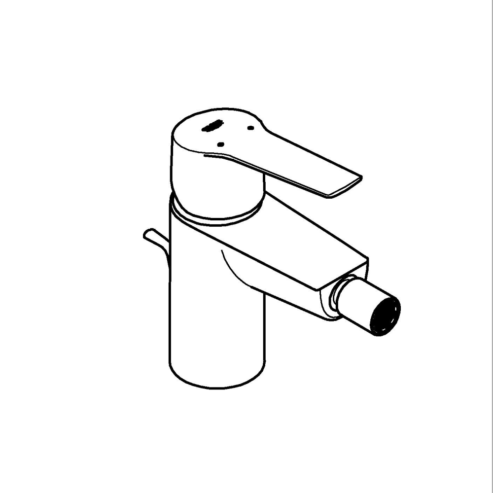 Baterie bideu Grohe Start 3/8'', marimea S, crom [4]