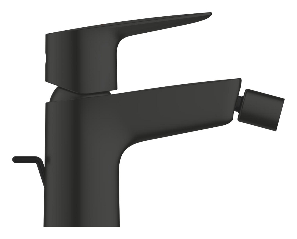 Baterie bideu monocomanda Grohe StartEdge 5 l/min, marime S, monocomanda, cartus ceramic, set evacuare cu tija, negru mat [2]