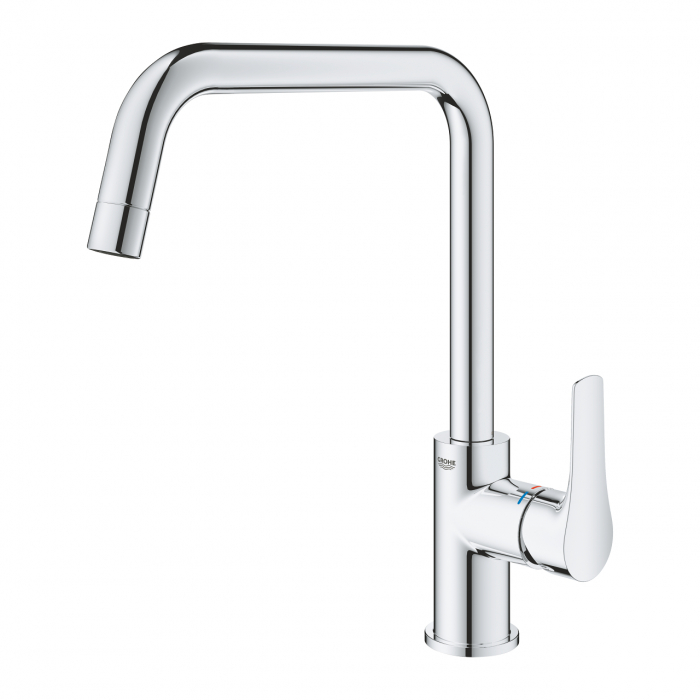 Baterie bucatarie cartus ceramic cromata monocomanda Grohe Eurosmart L-Spout [4]