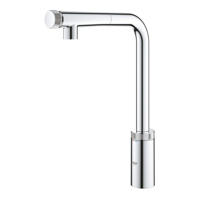 Baterie bucatarie pipa tubulara pivotanta cromata Grohe Minta Smart Control [4]