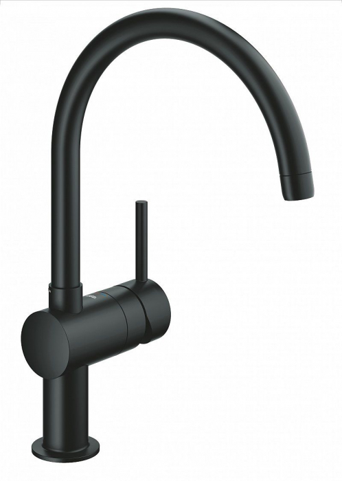 Baterie bucatarie pipa tip C neagra Grohe Minta Velvet [1]