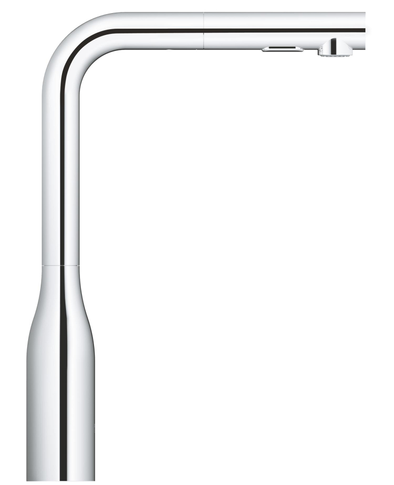 Baterie bucatarie Grohe Essence, pipa tip L 2 functii, 3/8", monocomanda, montare pe blat, pipa pivotanta, cartus ceramic, pipa inalta, dus extractabil, 2 functii, limitator de debit, crom [4]