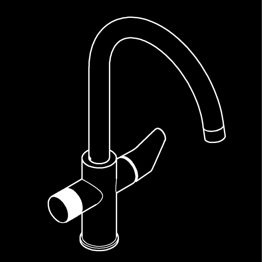 Baterie bucatarie Grohe Blue Pure Start Curve, monocomanda, 3 cai, pipa pentru filtre Grohe Blue, pivotanta, cartus ceramic, crom [4]