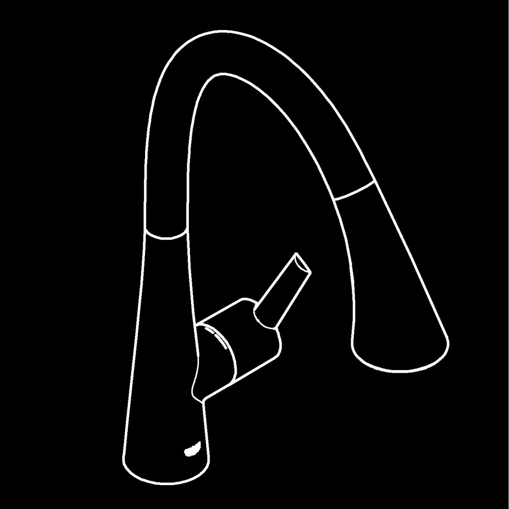 Baterie bucatarie Grohe Scala pipa tip C 3 functii, monocomanda, pivotanta, cartus ceramic, limitator de temperatura, dus extractabil, crom [7]