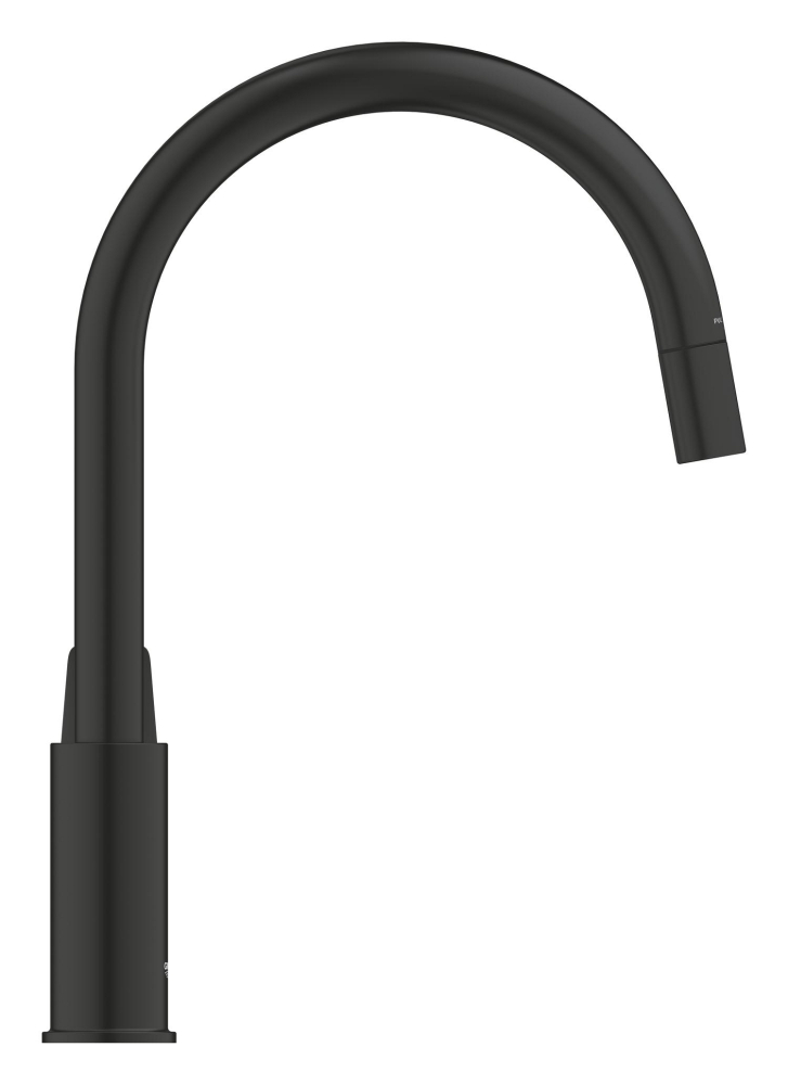 Baterie bucatarie Grohe Start loop pipa tip C, monocomanda, cartus ceramic, pipa inalta, tip C, dus extractabil, pipa pivotanta, limitator de debit, protectie anti-reflux, ma, negru [6]