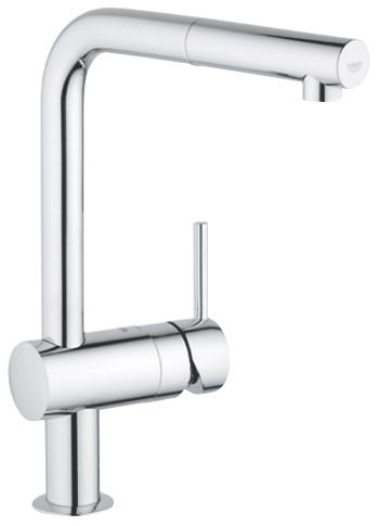 Baterie bucatarie cu dus pipa tip L cromata Grohe Minta [1]