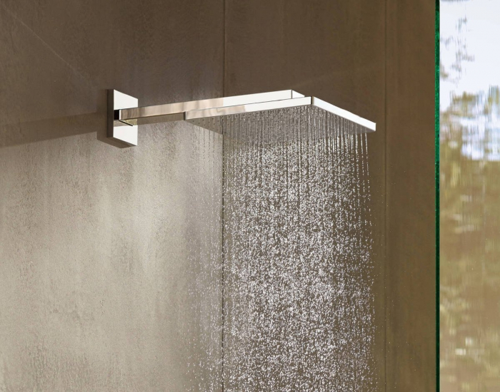 Palarie de dus Hansgrohe Raindance E 300 Air si brat de perete 390mm negru mat [6]