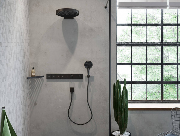 Para de dus Hansgrohe Rainfinity 130 3 tipuri de jet negru mat [2]