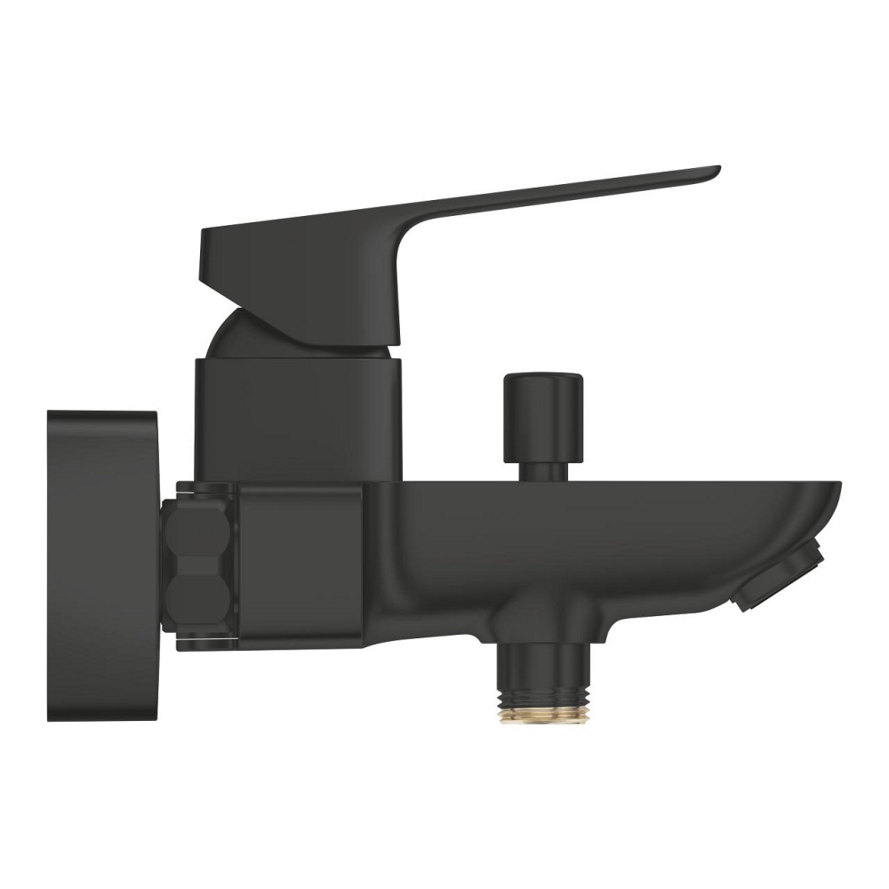 Baterie cada Grohe Concetto SilkMove aparenta, monocomanda, cartus ceramic, diverter, montare pe perete, limitator temperatura, negru mat [2]