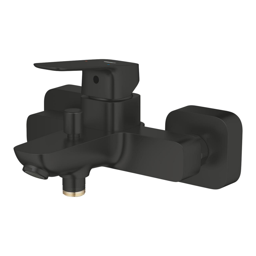 Baterie cada Grohe Concetto SilkMove aparenta, monocomanda, cartus ceramic, diverter, montare pe perete, limitator temperatura, negru mat [3]