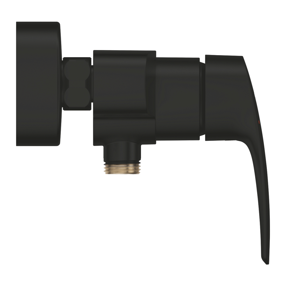 Baterie cada Grohe Eurosmart SilkMove montare pe perete, monocomanda, cartus ceramic, limitator temperatura, negru [2]